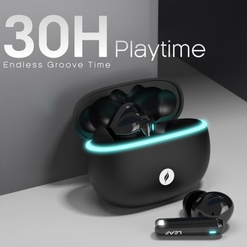 Leaf Buds X121 True Wireless Earbuds, Carbon Black - Image 8