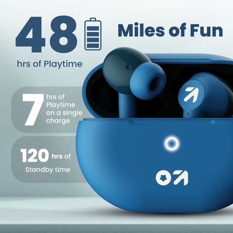 GOBOULT W40 True Wireless Earbuds, Denim Blue - Image 7