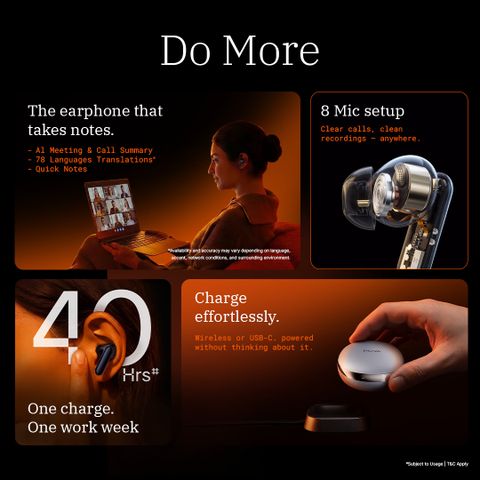 POVA AI Buds Pro True Wireless Earbuds, Starry Grey - Image 6