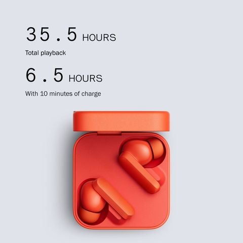 mahitek True Wireless Earbuds Orange - Image 5