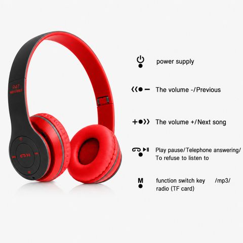 TheLazuliStore P47 Wireless Bluetooth Headphones Grey - Image 5