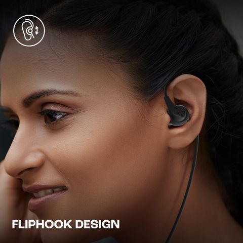 JBL Endurance Run 2 with Fliphook & TwistLock Technology, Pure Bass, IPX5 Sweatproof Wired Headset (Black, In the Ear) - Image 7