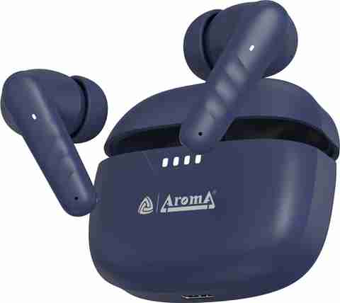 Aroma NB126 Blaze 32dB Active Noise Cancellation 60H* Fast Charging Earbuds Bluetooth Headset (Raging Blue, True Wireless) - Image 5