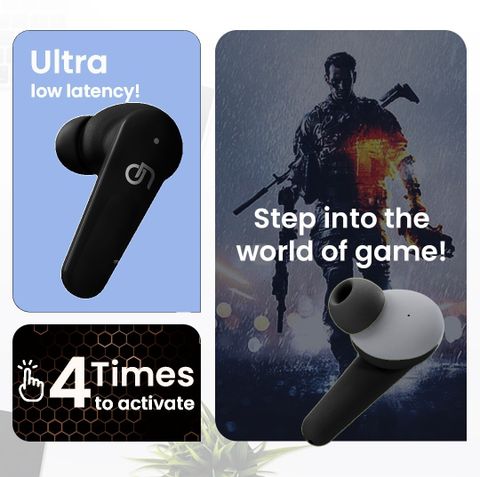 ONYZE ON901-ARMOR Gaming Earbuds,50HPlaytime,Made in INDIA,QuadMic-ENC,Fast Pair,BT5.3 Bluetooth Headset (Black, True Wireless) - Image 8