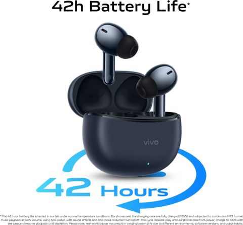 vivo TWS 3e True Wireless Earbuds, Dark Indigo, ANC - Image 6