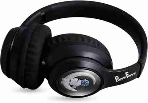 PunnkFunnk Wireless Bluetooth. Over Ear Headphones with 40H Playtime BT5.3 AUX TF Card Bluetooth Headset (Black, On the Ear) - Image 4