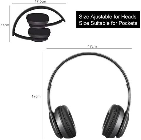 TABARET Bluetooth Headphone with Mic, SD Card Support, 8Hrs Battery - Image 5