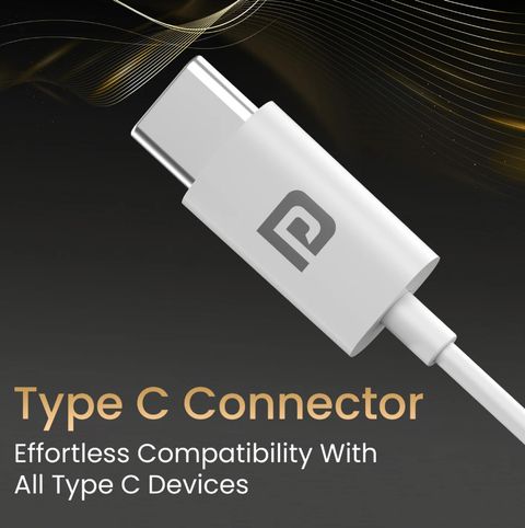 Portronics CONCH Theta C Wired Earphones (White) - Image 3