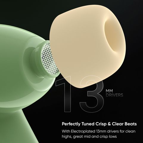 Mivi Duopods D4 True Wireless Earbuds, 50Hrs Playtime, Hazel Green - Image 7