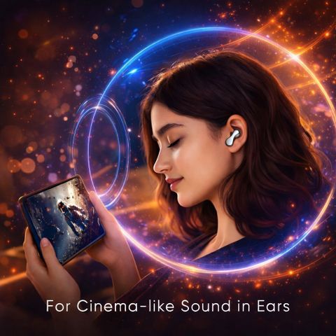 ZPELDORN SuperPods Immersio Dolby Audio, 3D Soundstage, Ear Buds Wireless with Deep Bass Bluetooth Headset (Black, True Wireless) - Image 4