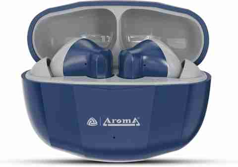Aroma TWS4 V5.4 Upto 60Hr Playtime*, ENC, Dual Paring, Fast Charging, Heavy Bass Bluetooth Headset (Midnight Blue & Grey, True Wireless) - Image 5