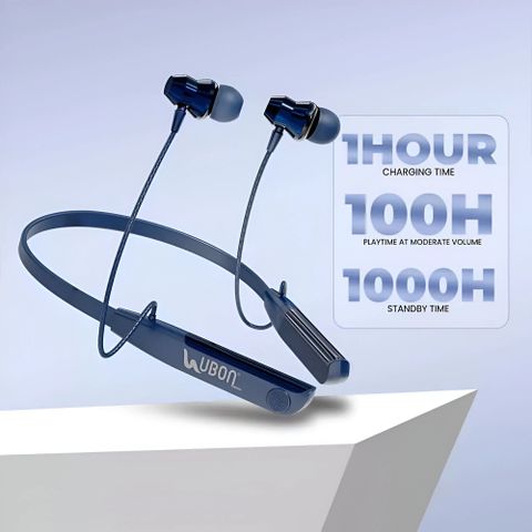 LIFEBIRD CL-35 DLX Wireless Neckband Bluetooth Headset (Blue) - Image 4