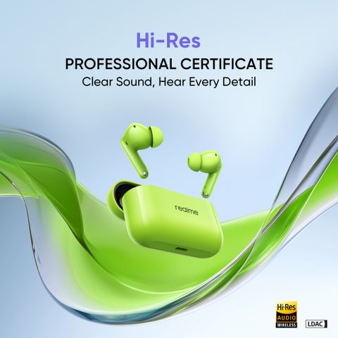 realme T200 True Wireless Earbuds (Neon Green) - Image 7