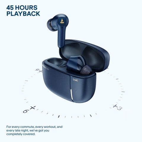 boAt Airdopes Prime 800D TWS Earbuds, Royal Blue - Image 8