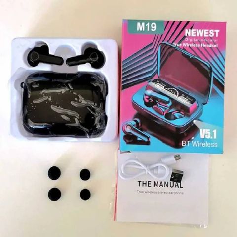 myxes M19 True Wireless Earbuds Powerful Bass ,Smart Touch Control LED Display M64 Bluetooth Headset (Black, True Wireless) - Image 8