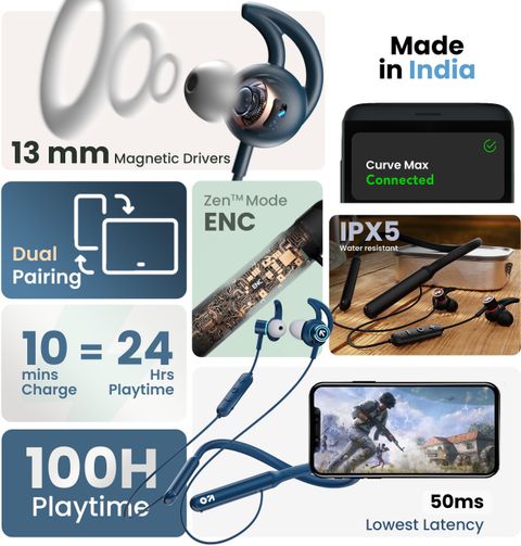 GOBOULT Curve Max Bluetooth Gaming Headset, Black - Image 5
