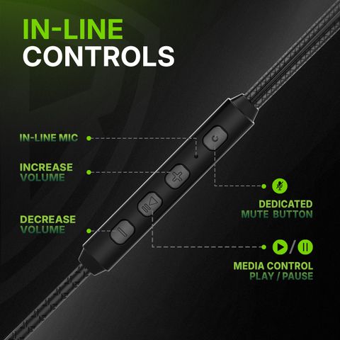 SpinBot BattleBudz G10 Type-C Gaming Earphones With|Dedicated Mute Button|Boom Mic| Wired Gaming Headset (Black, Silver, In the Ear) - Image 5