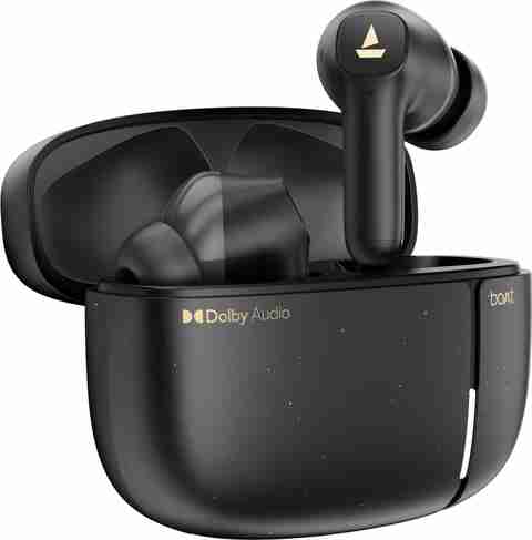 boAt Airdopes Prime 800D, Dolby Audio,45H Battery, Quad Mics,AI-ENx,ASAP, App Support Bluetooth Headset (Black Raven, True Wireless) - Image 5
