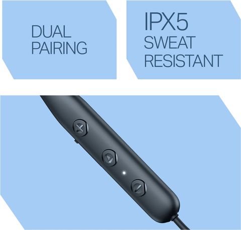 boAt Rockerz 200, 60H Battery, Signature Sound, ENX Tech, Dual Pairing Bluetooth Headset (Blue, In the Ear) - Image 8