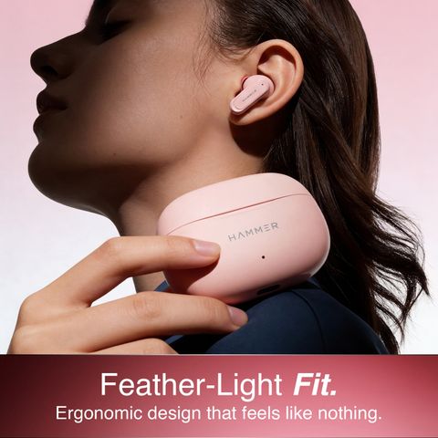 Hammer हà¥
मर Airflow Neo Bubblegum Earbuds with 80H Playtime, 13mm Driver, 40ms Gaming Mode हà¥à¤¡à¤¸à¥à¤ (à¤à¥à¤²à¤¾à¤¬à¥) - Image 7