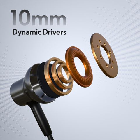 MAK POWER Type-C Wired Earphone with Mic (Black) - Image 7