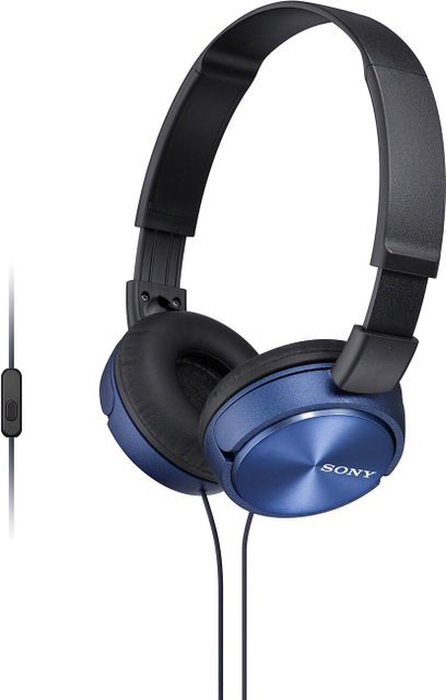 Sony MDR-ZX310AP Wired On-Ear Headphones (Blue) - Image 6