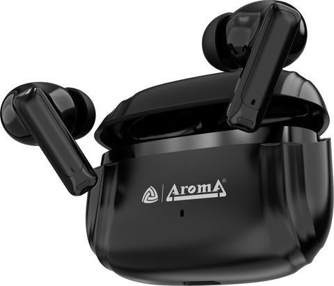 Aroma TWS19 - V5.4 Upto 60Hr Playtime*, ENC, Dual Paring, Fast Charging, Heavy Bass Bluetooth Headset (Dazzling Black, True Wireless) - Image 6