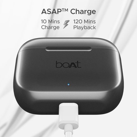boAt Airdopes 161 TWS Earbuds, Carbon Black - Image 8