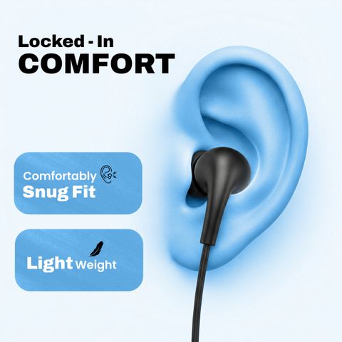 EVM Type-C Earphones [New Launch] Hi-Res Audio, Mic | Noise Isolation | Android iOS Wired Headset (Black, In the Ear) - Image 7