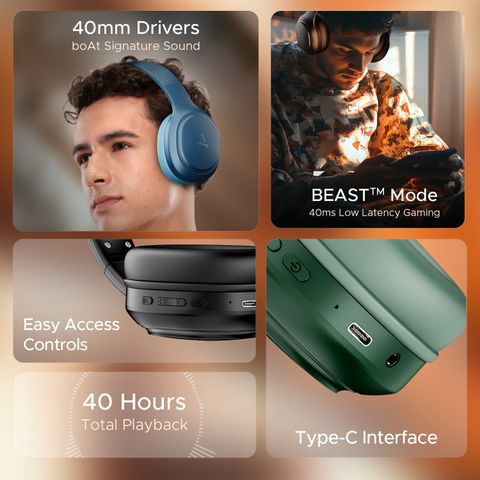 boAt Rockerz 430 Bluetooth Headset (Starry Night) - Image 6