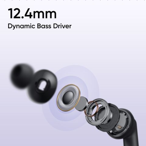 realme Buds T310 with 12.4mm Driver, 46dB ANC, Spatial Audio and upto 40 hours Playback Bluetooth Headset (Monet Purple, True Wireless) - Image 7