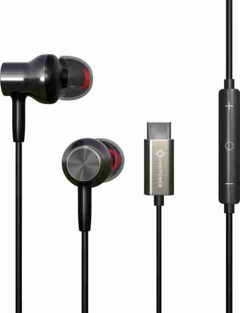 MAK POWER Type-C Wired Earphone with Mic (Black) - Image 2