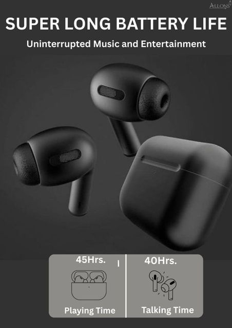 allons O34 TWS Earbuds with MagSafe Charging Case, Black - Image 5