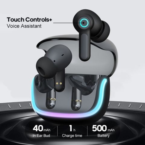 iFAST IF-401 Bluetooth Gaming Headset (Black, True Wireless) - Image 8