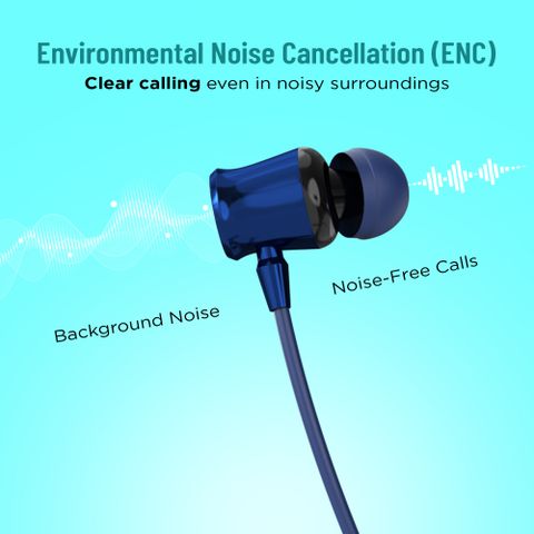 Caidea CNB100 Bluetooth Neckband, Vibrant Blue - Image 8
