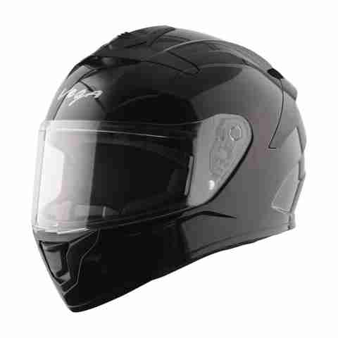 VEGA VF-10 Turbo Solid Motorbike Helmet (Black) - Image 5