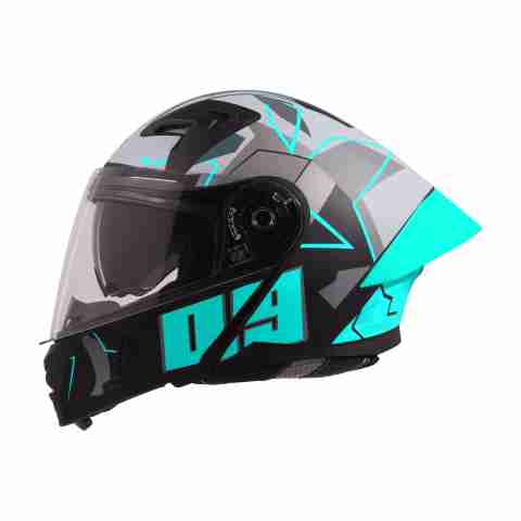 Steelbird Air SBA-20 ISS 09 Matt Black Jazz Blue Helmet (Medium) - Image 5