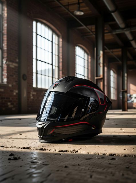 Steelbird SBH-57 Carbon Fighter Full Face Helmet (Glossy Black Red) - Image 4