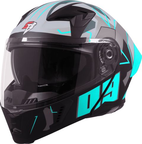 Steelbird Air SBA-20 ISS 09 Matt Black Jazz Blue Helmet (Medium) - Image 7