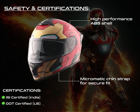 hjc iron man helmet india MK5 1:1 with Voice , Remote and Touch controls One of our favorites. Rpha