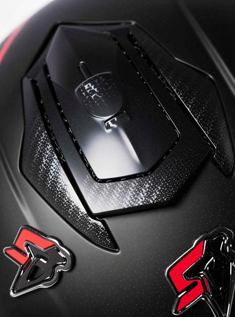 Steelbird SBH-57 Carbon Fighter Full Face Helmet (Glossy Black Red) - Image 7