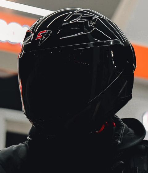 Steelbird Air SBA-11 ISS LT Glossy Black With Red Reflector Led Light Motorsports Helmet (Black) - Image 6