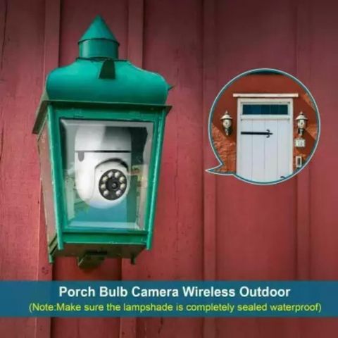 SKY HUB Camera Wireless Bulb Shape Indoor 360° Spy Camera wifi cctv camera with battery Security Camera (64 GB, 1 Channel) - Image 4