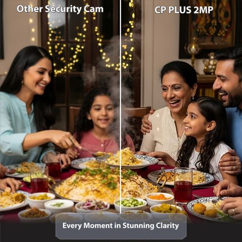 CP PLUS CP-E21Q 2MP Smart Wi-Fi 360 CCTV Camera with Night Vision & 2-Way Audio Security Camera (256 GB, 1 Channel) - Image 6