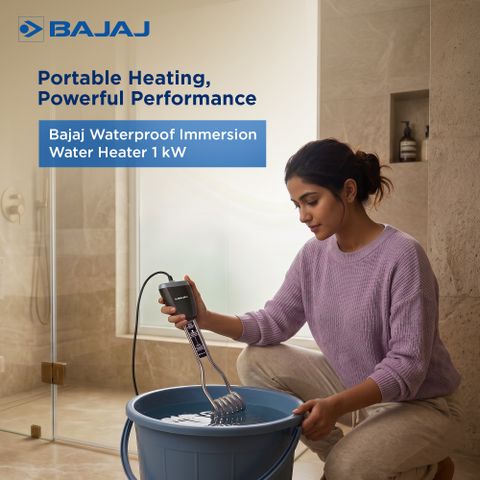 BAJAJ Waterproof 1000W Shock Proof Immersion Heater Rod - Image 6