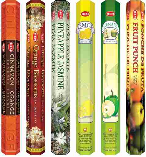 Hem Fruit Collection Incense (120 Sticks) Fruit Punch, Pineapple, Jasmine, Orange Agarbatti for Pooja, Freshness, Meditation, Puja Room Items for Aromatic Environment (1 Units, Set of 1) - Image 5