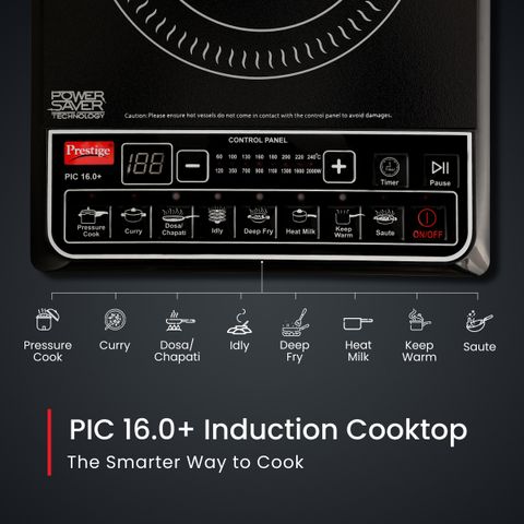 Prestige PIC 16.0 Plus 2000W Induction Cooktop (Black) - Image 6