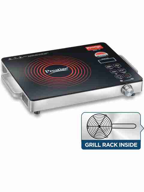 Prestige 2200 W Infrared Cooktop Touch Panel, Jog Dial (Black, PIRC 1.0) - Image 5