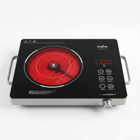 Kenstar INFRA LUMO PRO 2200W Infrared Cooktop, Silver - Image 5