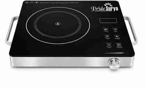 PRIDE SURYA 2500W Infrared Cooktop, Jog Dial, Black - Image 5